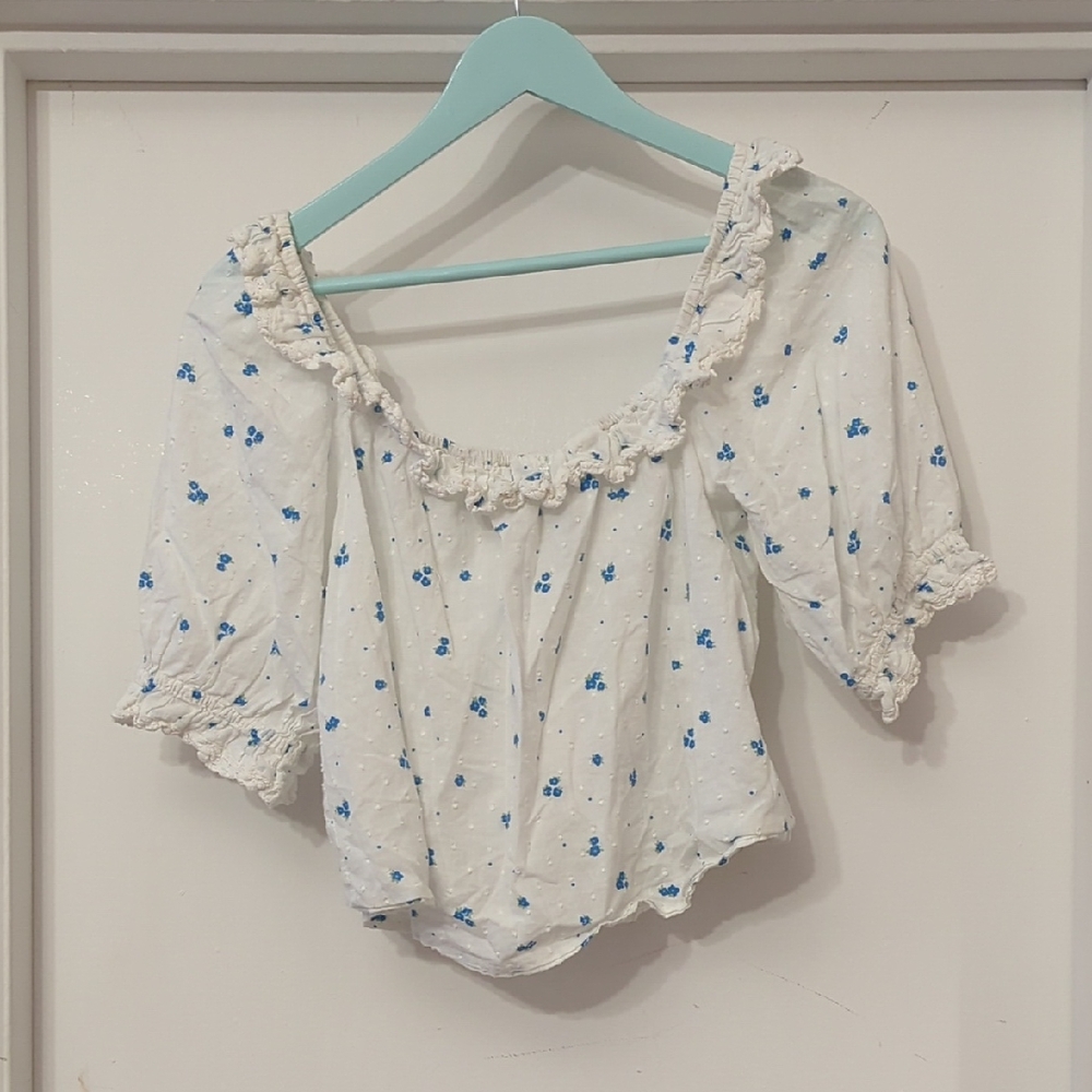 RIXO Cece Lace-Trimmed Embroidered Floral-Print Cotton M